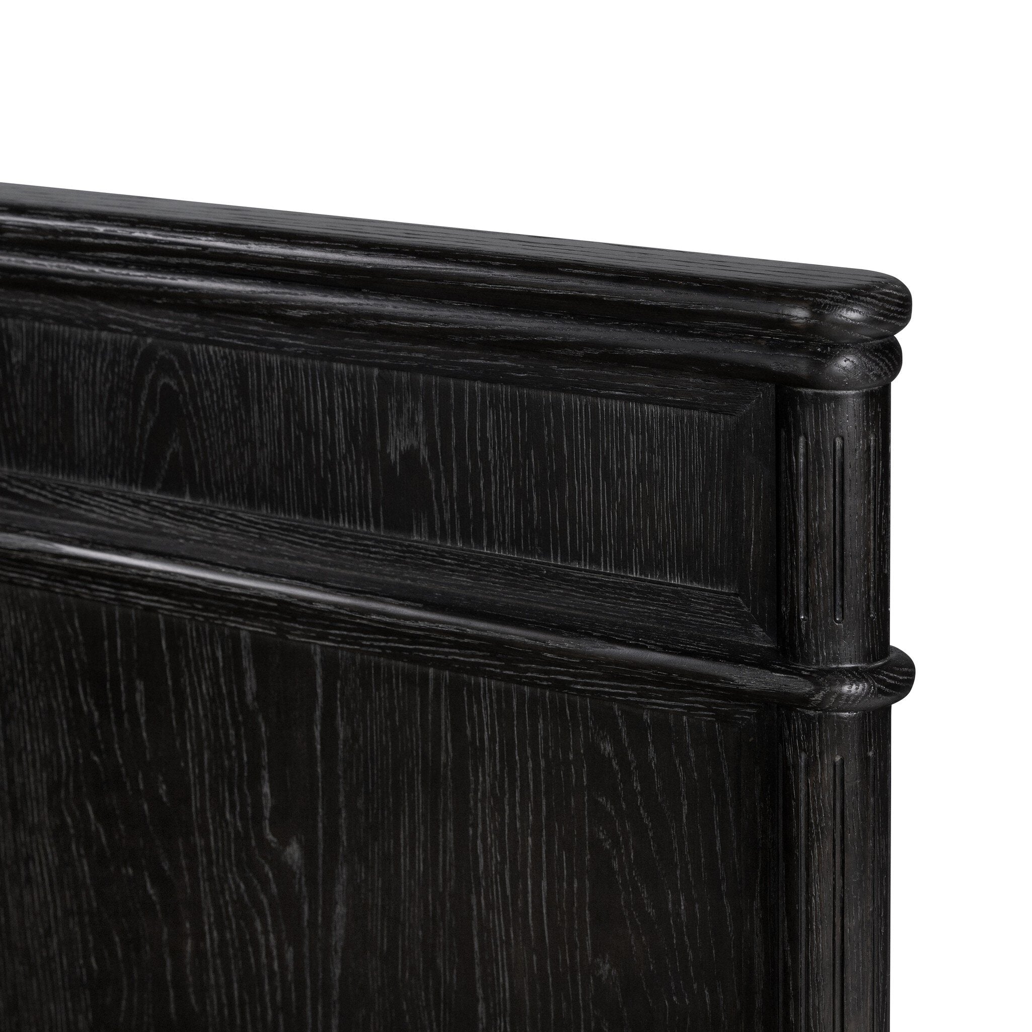 Toulouse Bed - Distressed Black | King