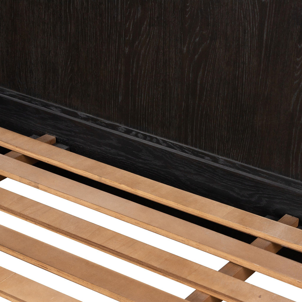 Toulouse Bed - Distressed Black | King