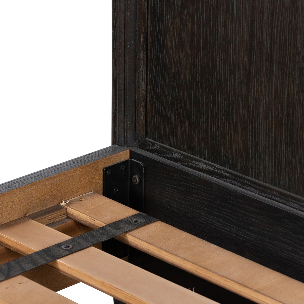 Toulouse Bed - Distressed Black | King
