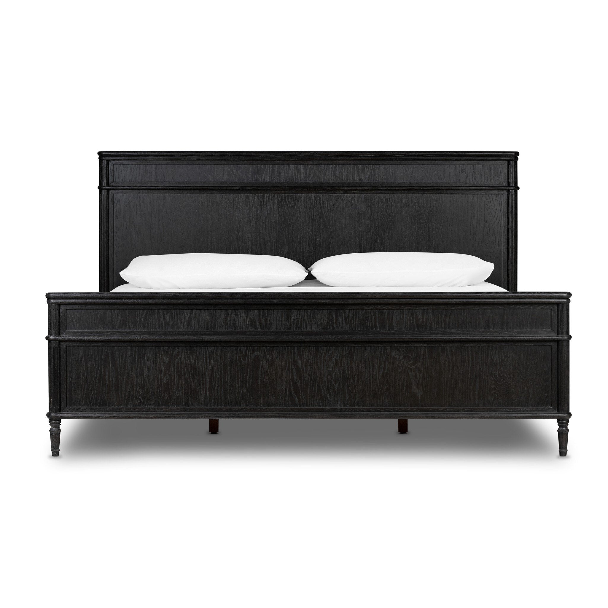 Toulouse Bed - Distressed Black | King