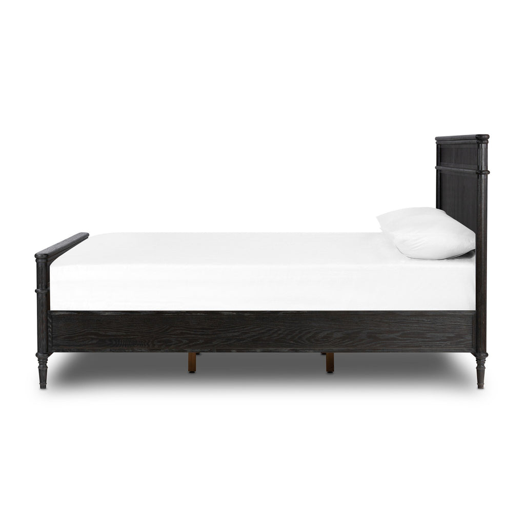 Toulouse Bed - Distressed Black | King