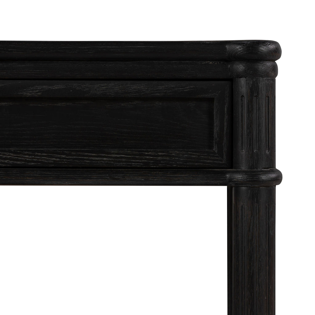 Toulouse Nightstand - Distressed Black Oak