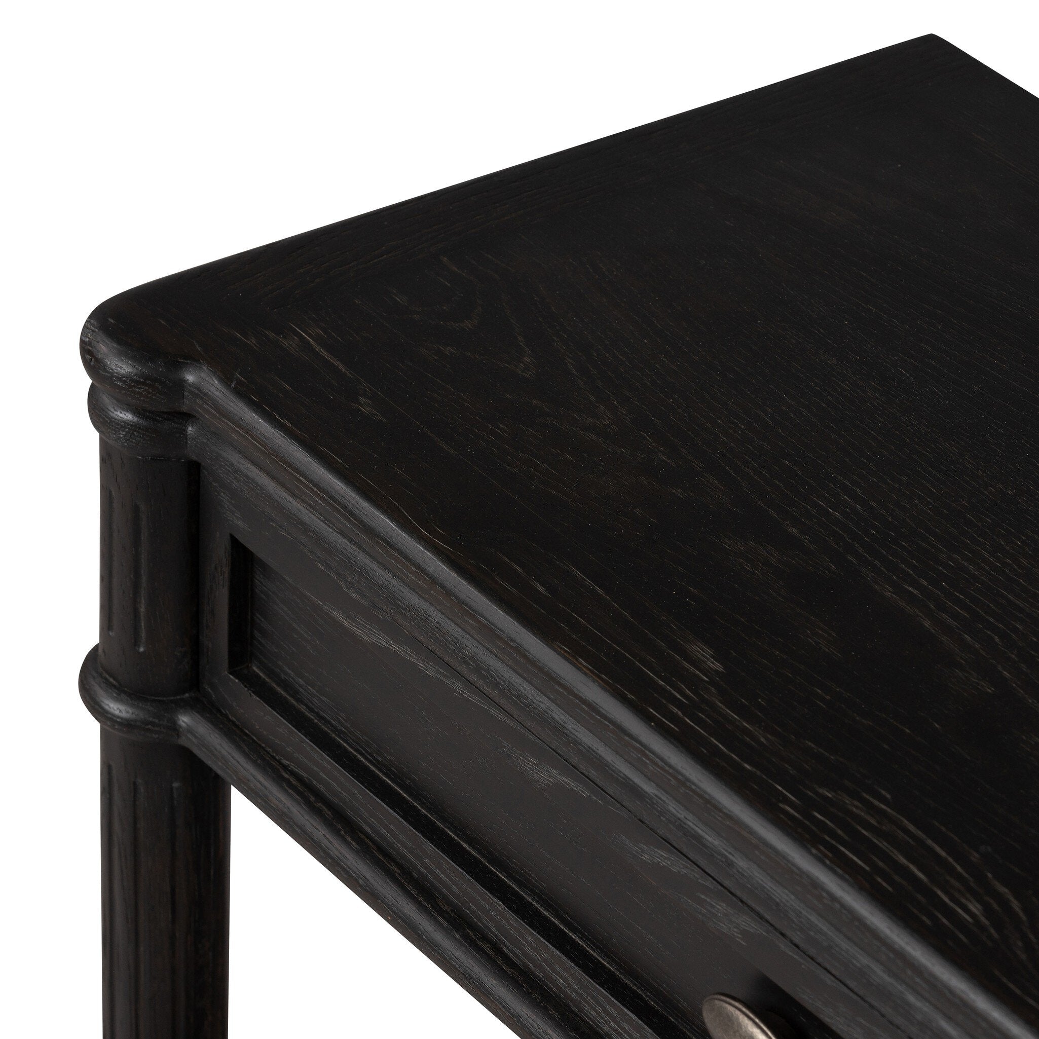 Toulouse Nightstand - Distressed Black Oak