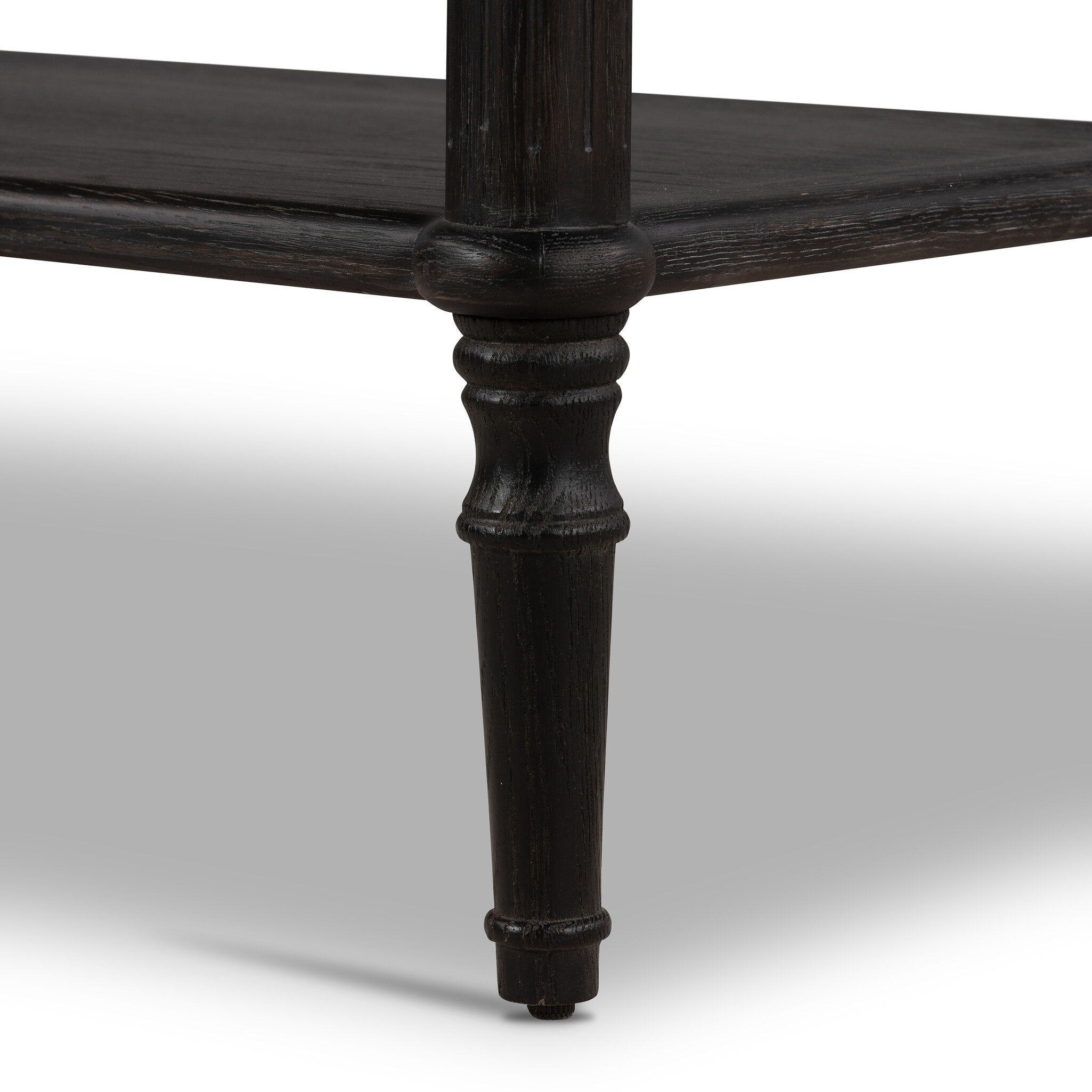 Toulouse Nightstand - Distressed Black Oak
