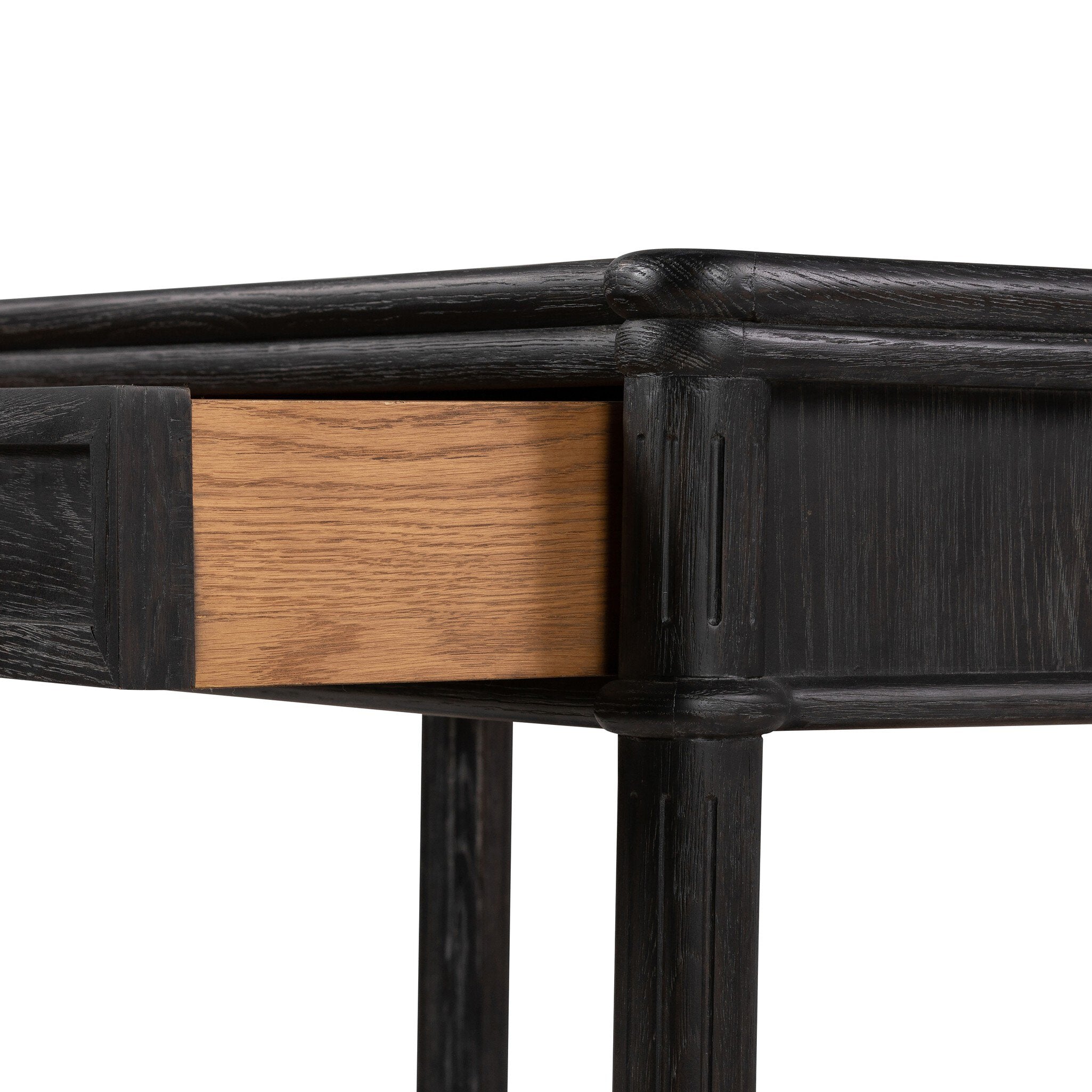 Toulouse Nightstand - Distressed Black Oak