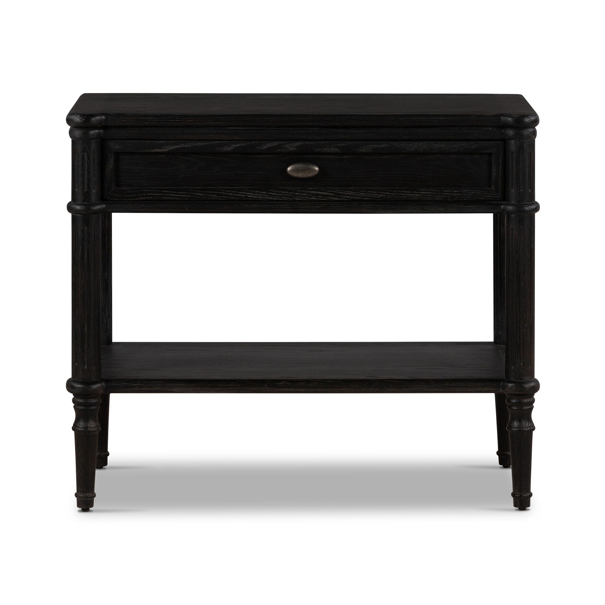Toulouse Nightstand - Distressed Black Oak