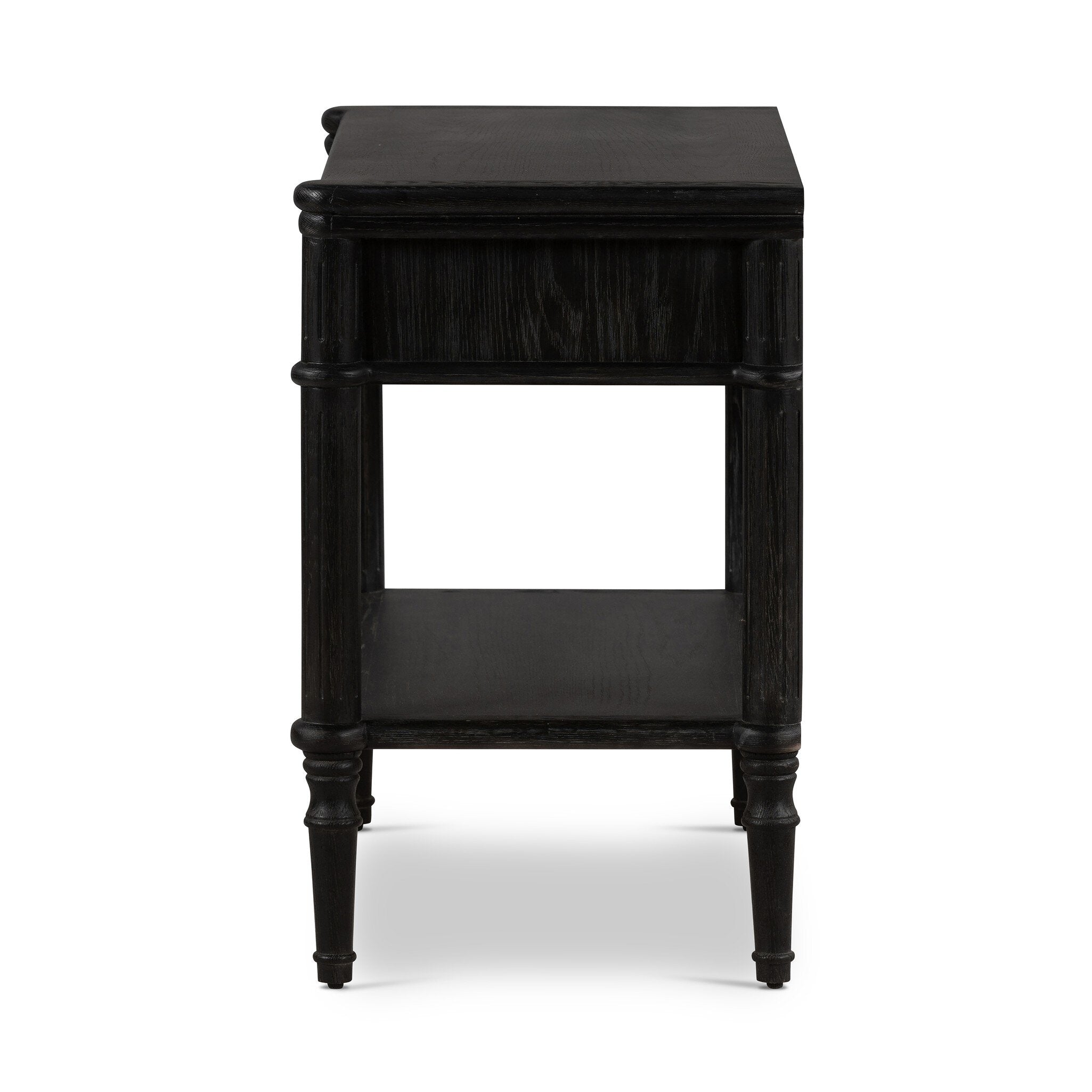 Toulouse Nightstand - Distressed Black Oak