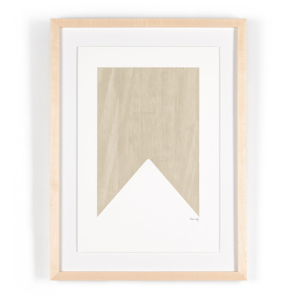 Triangle In Taupe by The Holly Collective - Natural 2.5 Maple