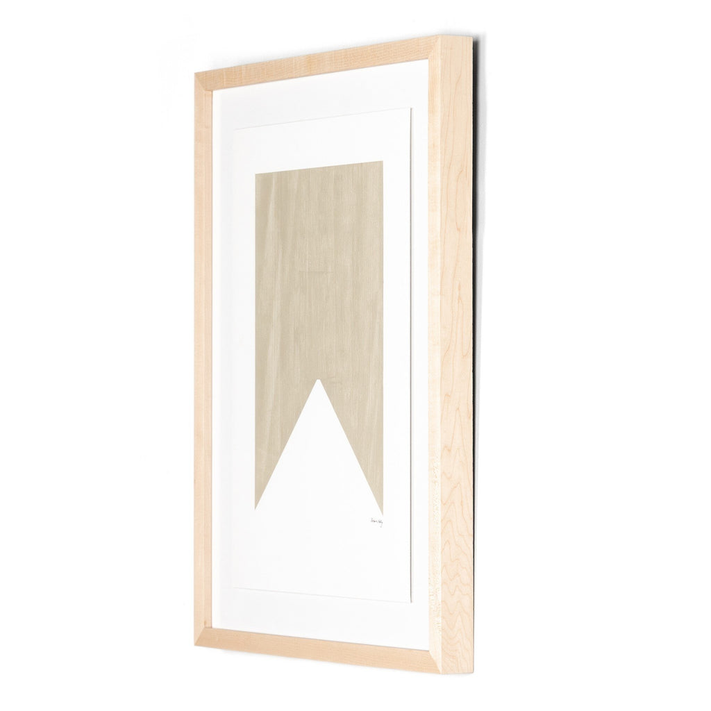 Triangle In Taupe by The Holly Collective - Natural 2.5 Maple