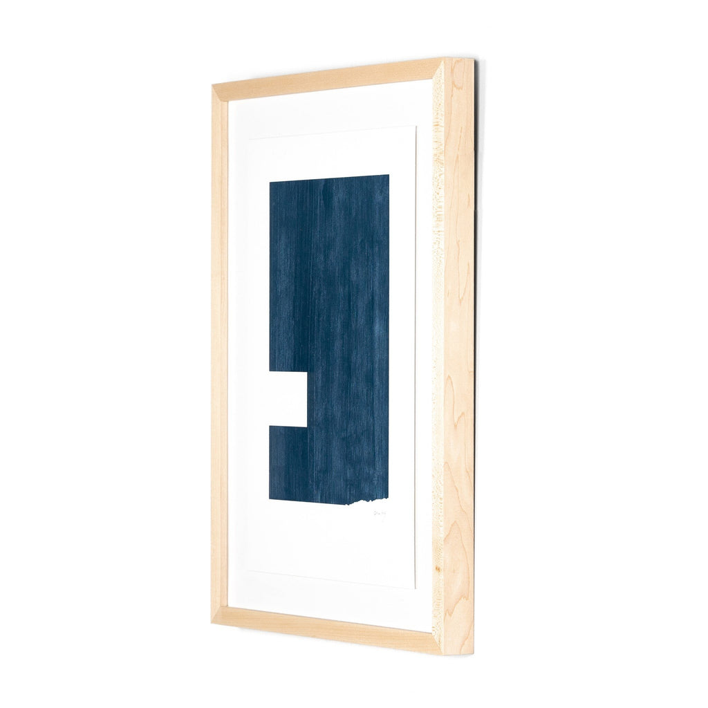 Negative II In Blue by The Holly Collective - Natural 2.5 Maple