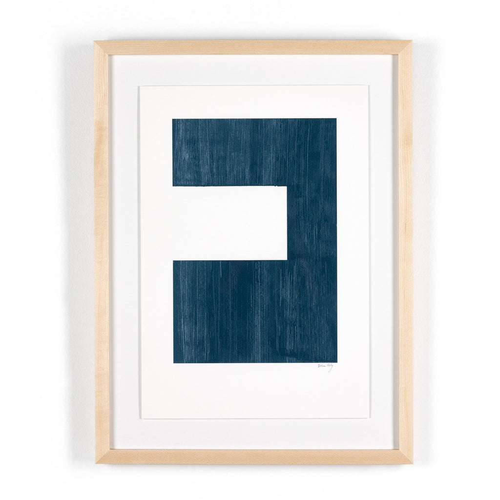Negative III In Blue by The Holly Collective - Natural 2.5 Maple