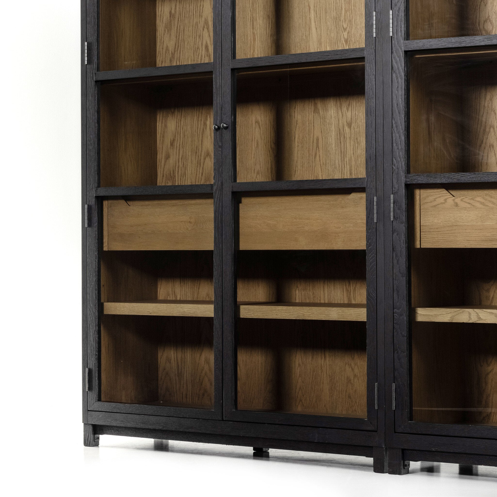 Millie Double Cabinet - Drifted Oak Veneer