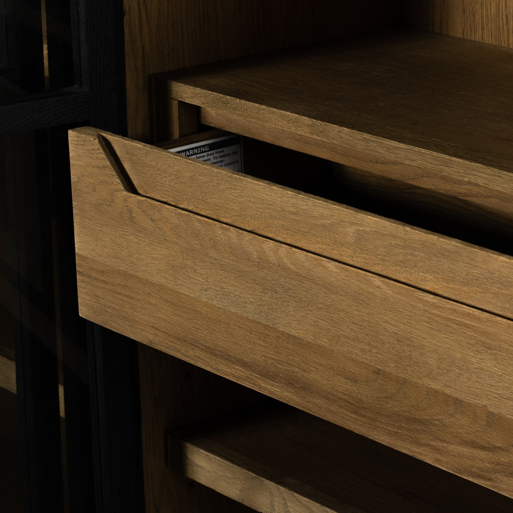 Millie Double Cabinet - Drifted Oak Veneer
