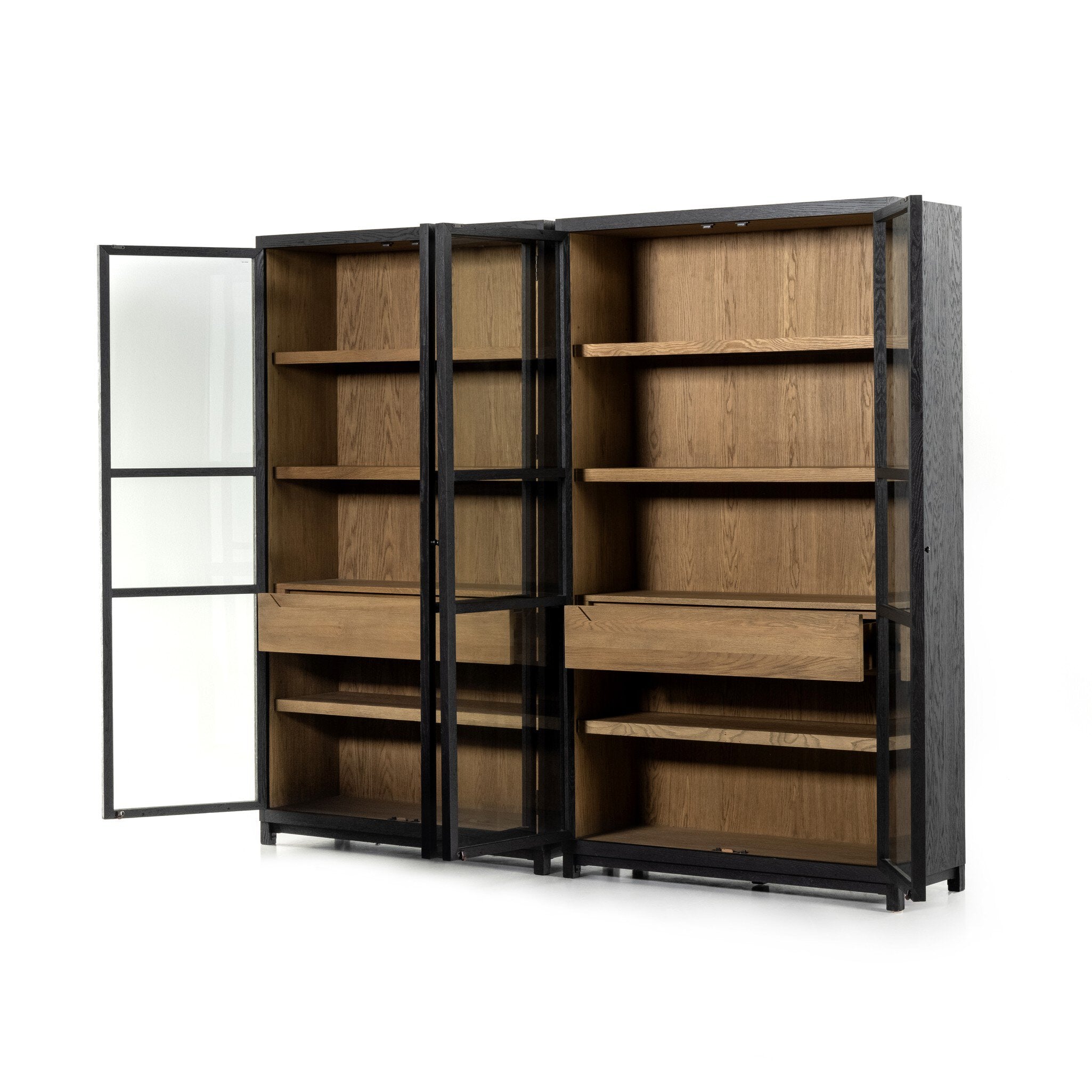 Millie Double Cabinet - Drifted Oak Veneer