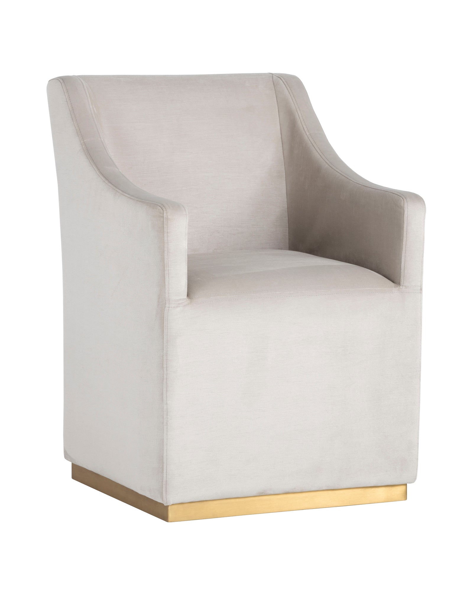 Zane Wheeled Dining Armchair - Piccolo Prosecco