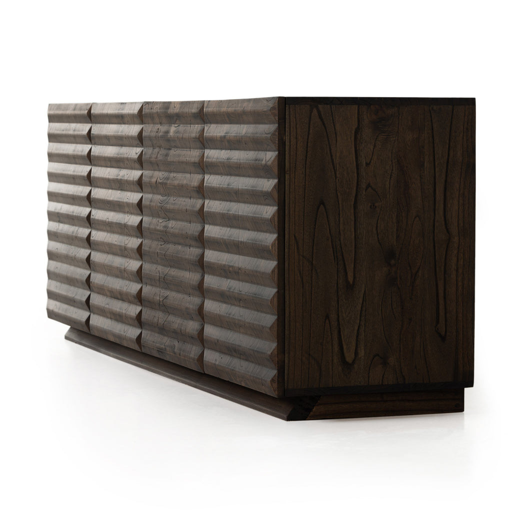 Tussac Media Console - Matte Brown Neem