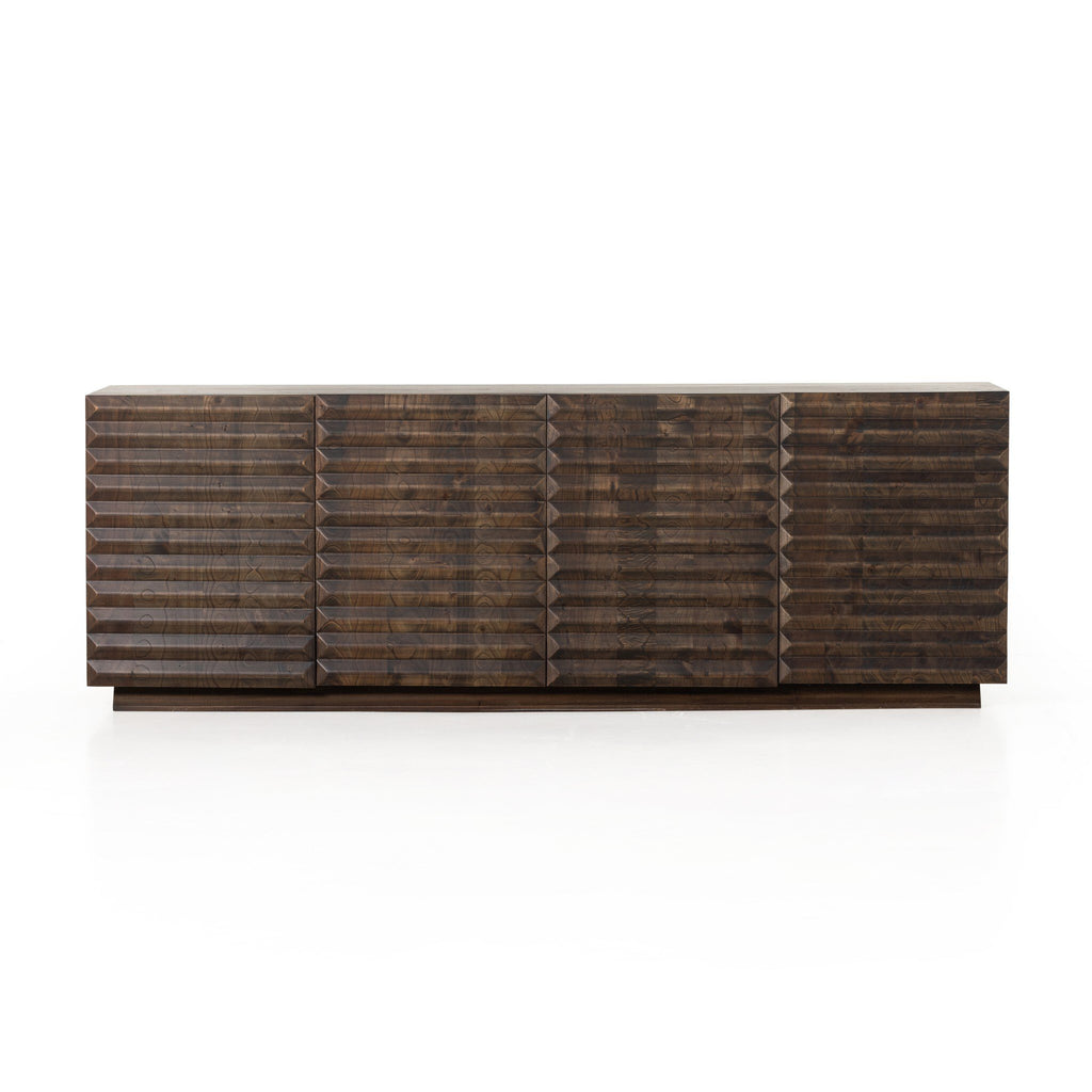 Tussac Media Console - Matte Brown Neem