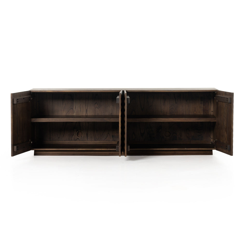 Tussac Media Console - Matte Brown Neem