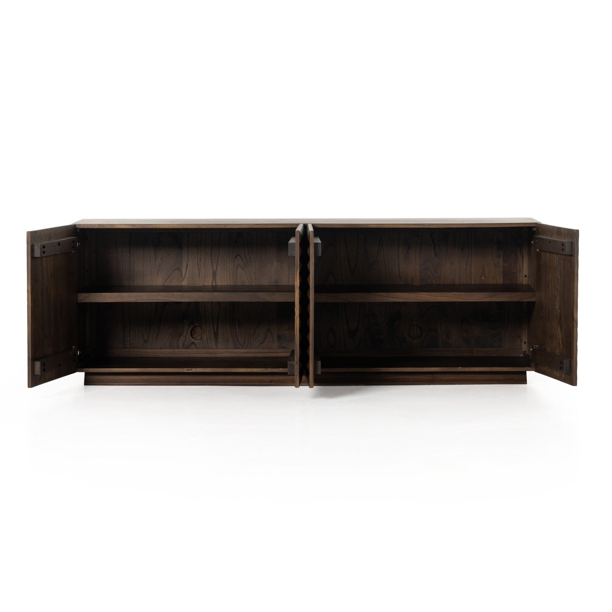 Tussac Media Console - Matte Brown Neem