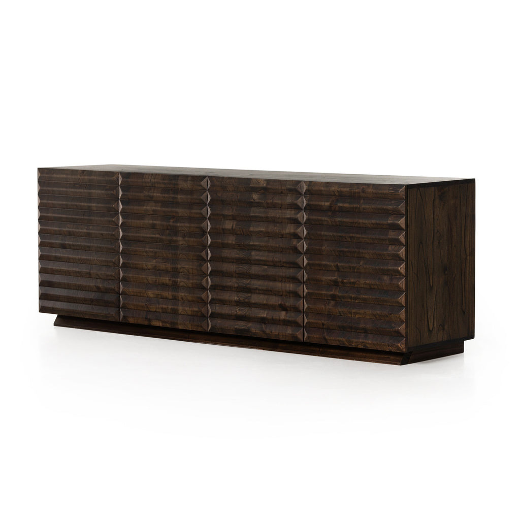 Tussac Media Console - Matte Brown Neem