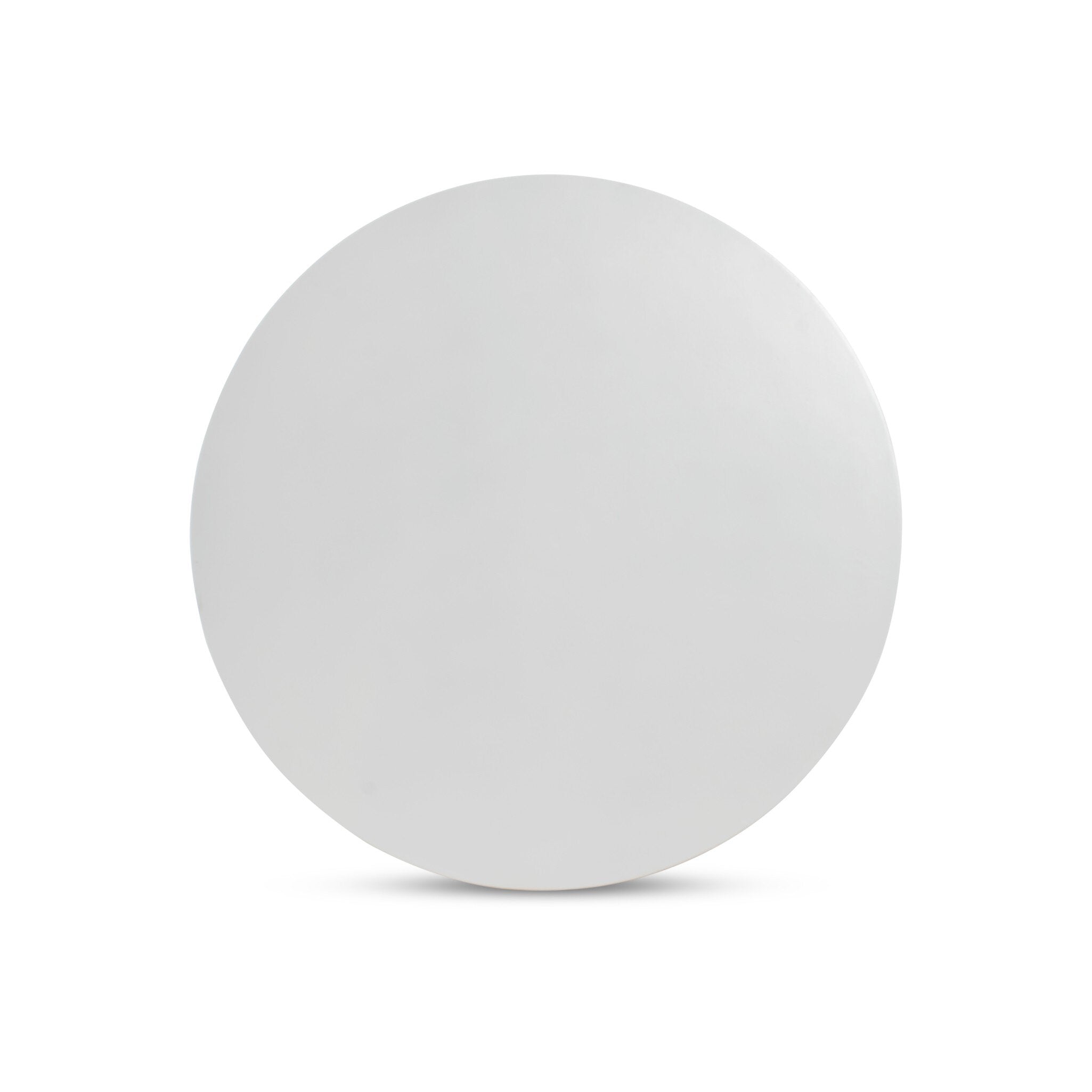 Basil Outdoor Dining Table 42" - Matte White Cast Aluminum