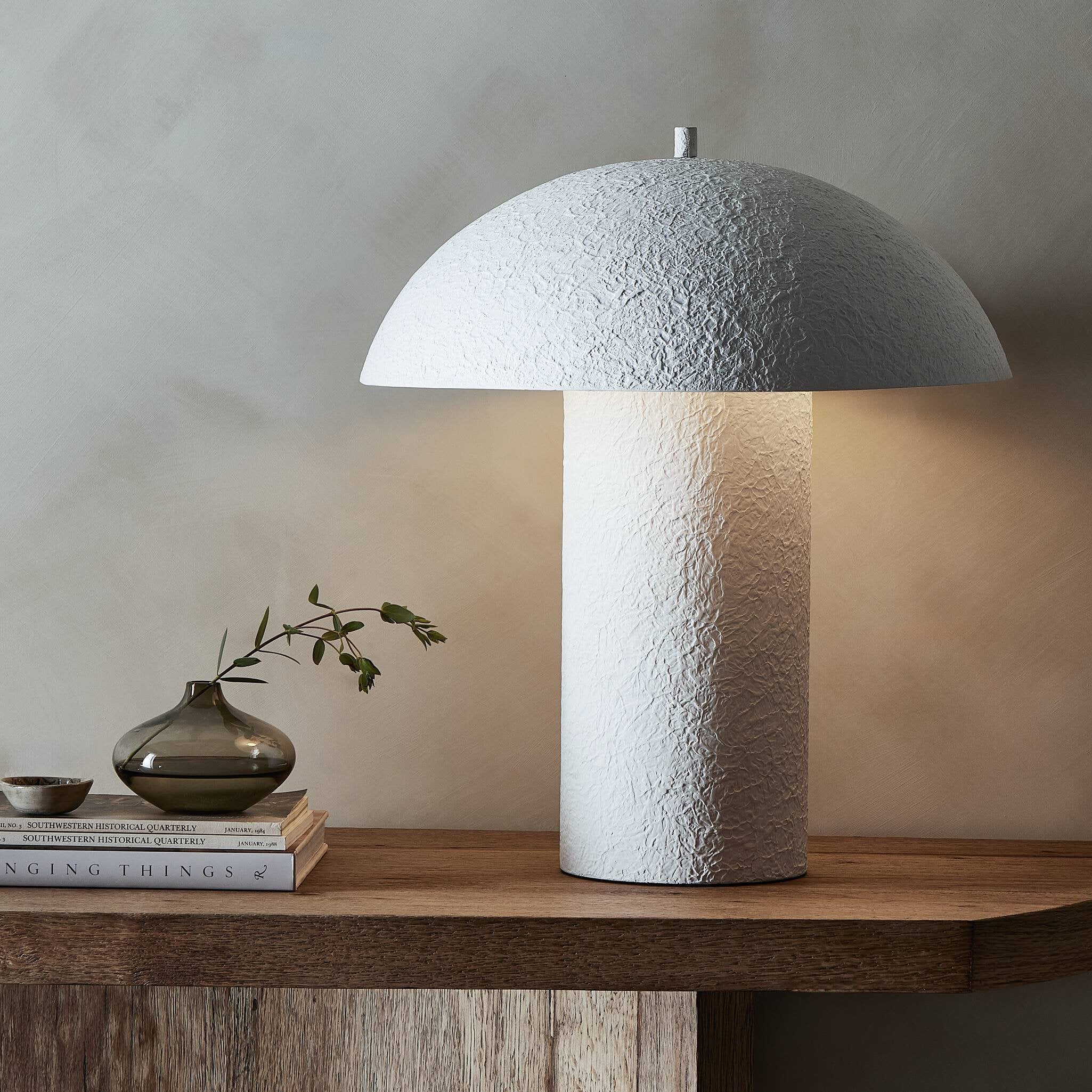 Santorini Table Lamp - Matte White Plaster
