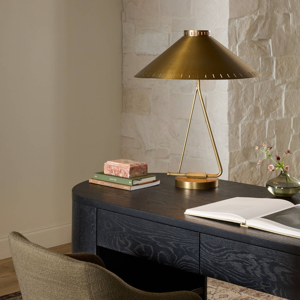 Egon Table Lamp - Antique Brass Iron
