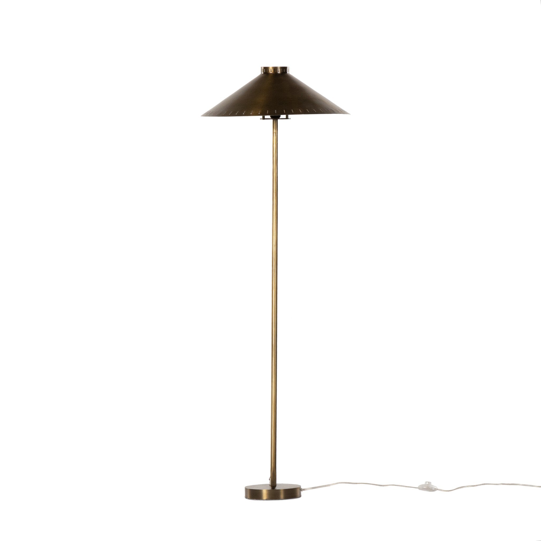 Egon Floor Lamp - Antique Brass Iron