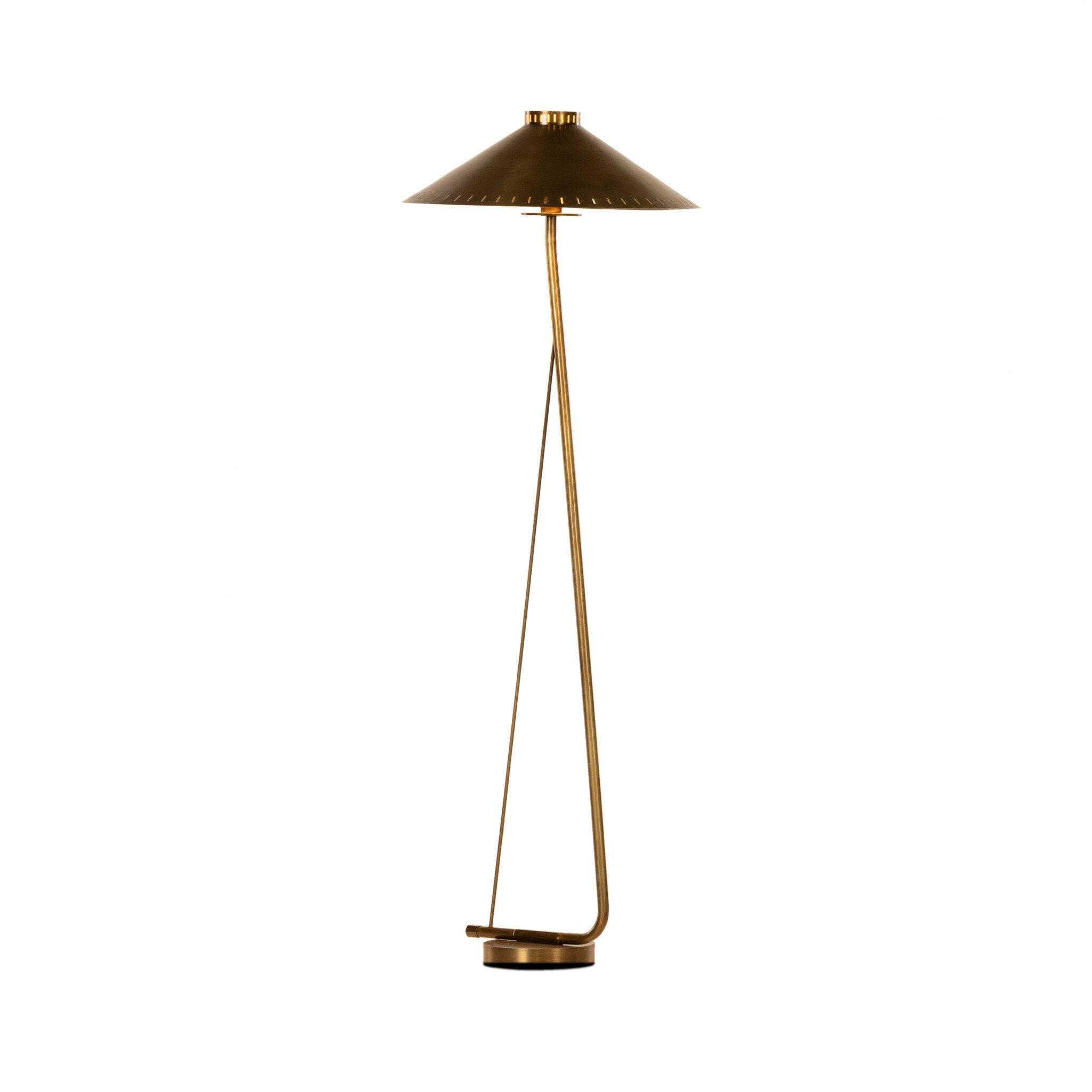 Egon Floor Lamp - Antique Brass Iron