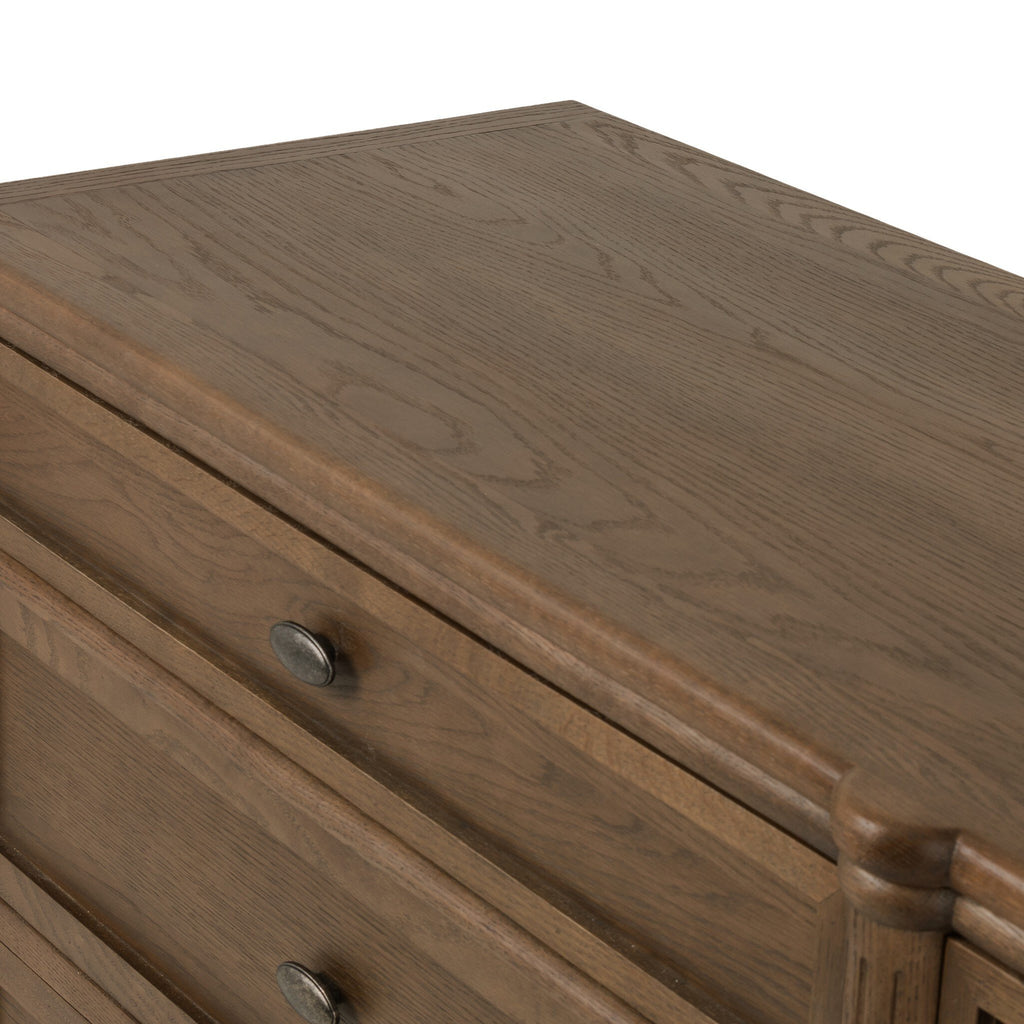 Toulouse 6 Drawer Dresser - Toasted Oak Veneer