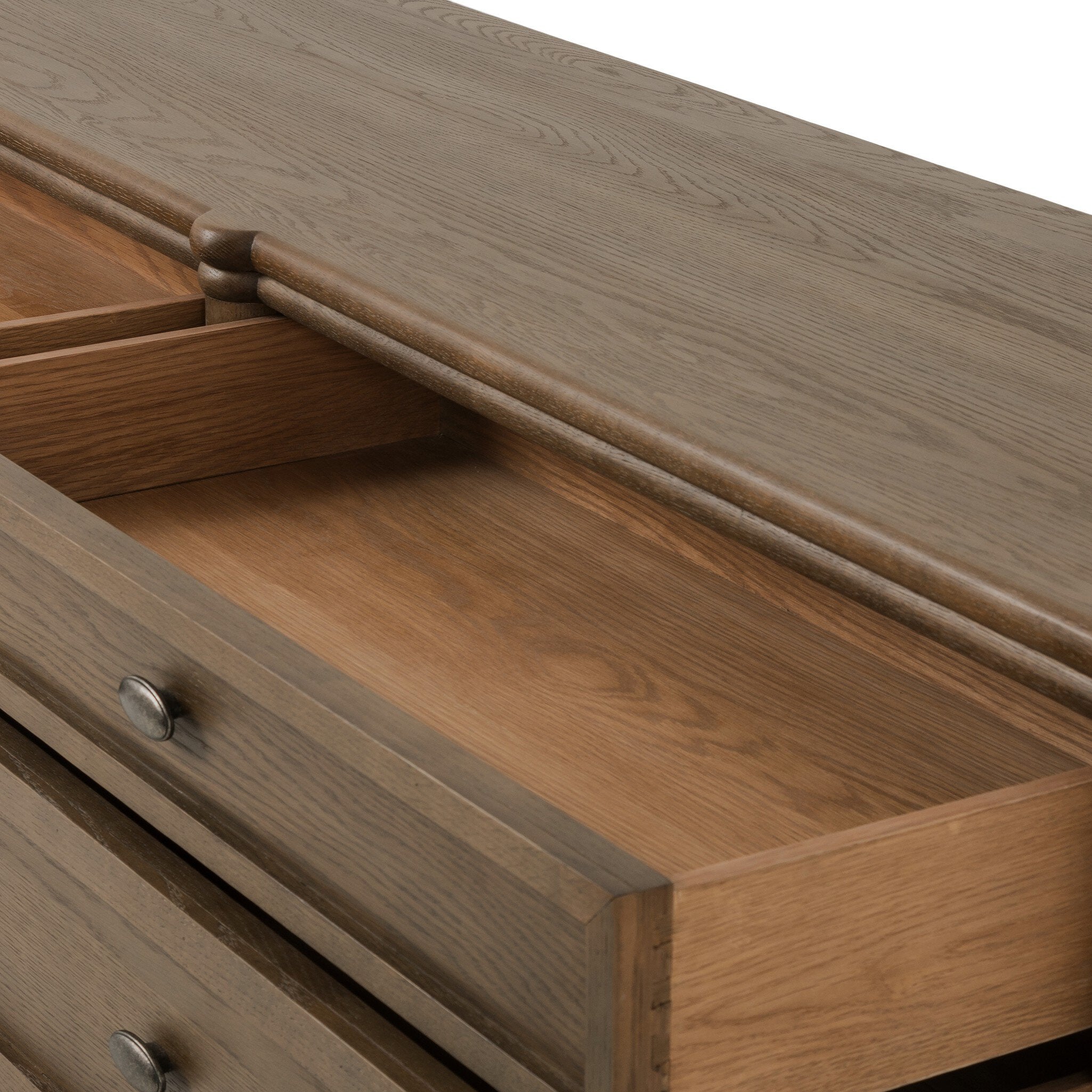 Toulouse 6 Drawer Dresser - Toasted Oak Veneer