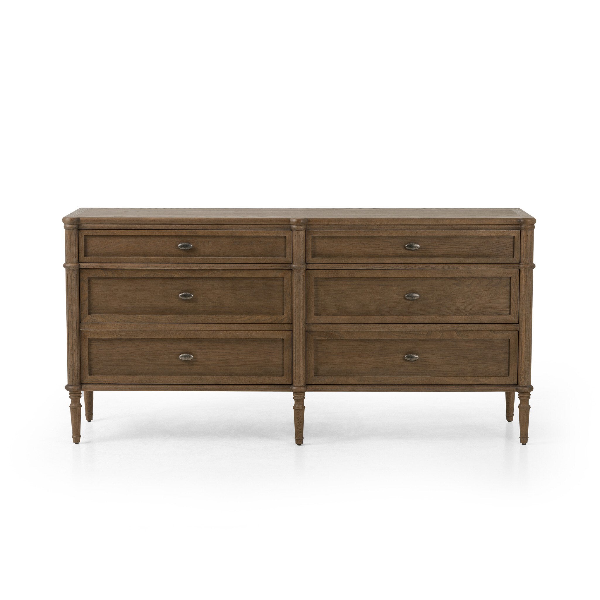 Toulouse 6 Drawer Dresser - Toasted Oak Veneer