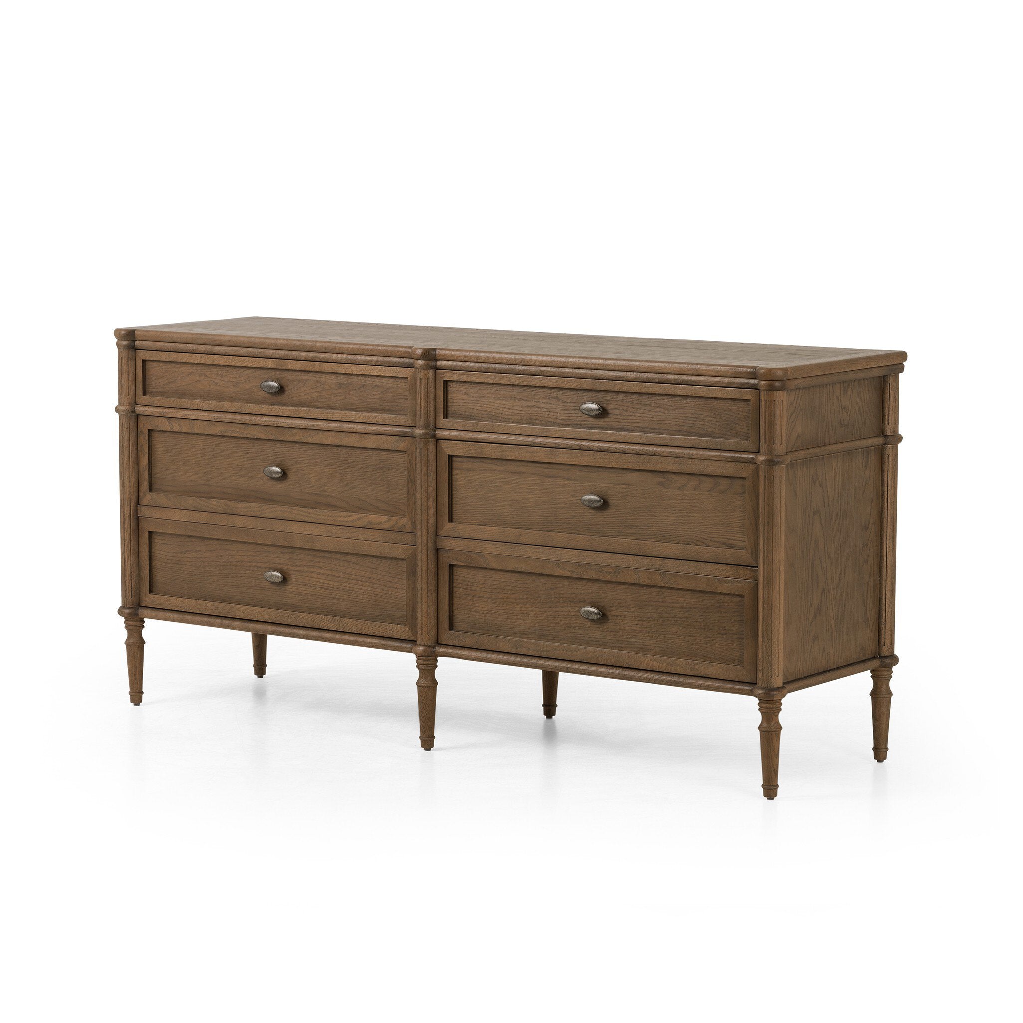 Toulouse 6 Drawer Dresser - Toasted Oak Veneer