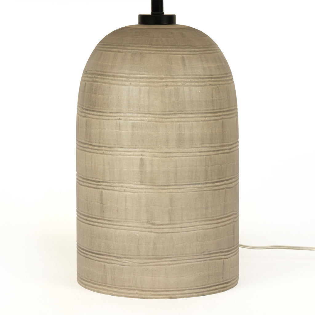 Brynner Table Lamp - Dripping Etched Silver
