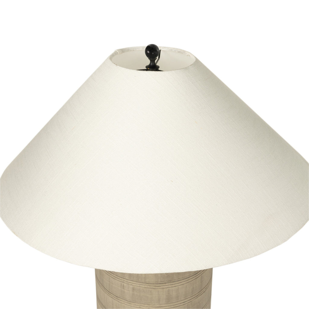 Brynner Table Lamp - Dripping Etched Silver