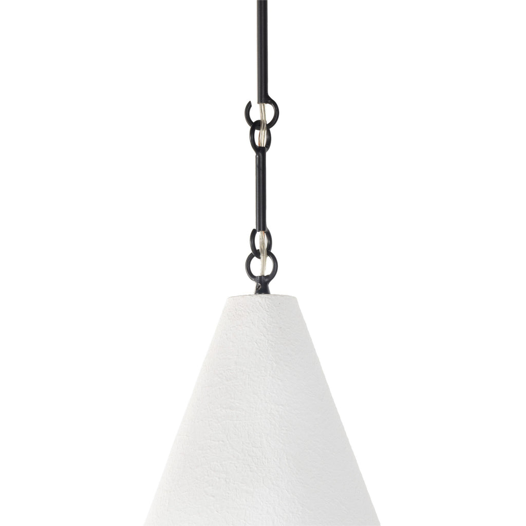 Grazia Pendant - Matte White Plaster