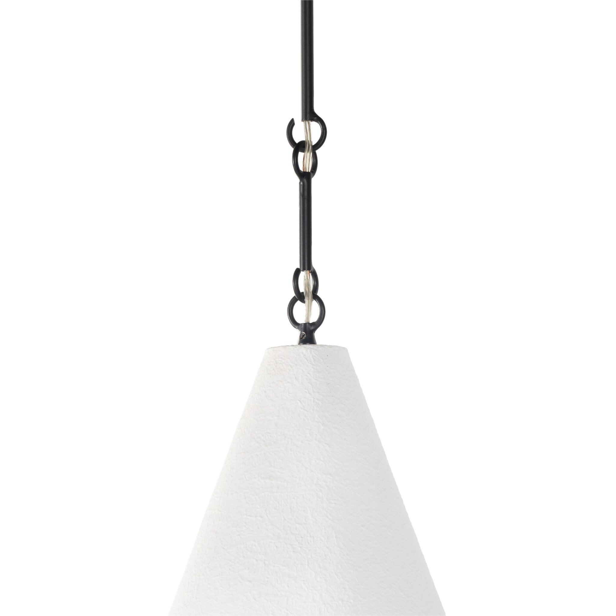 Grazia Pendant - Matte White Plaster