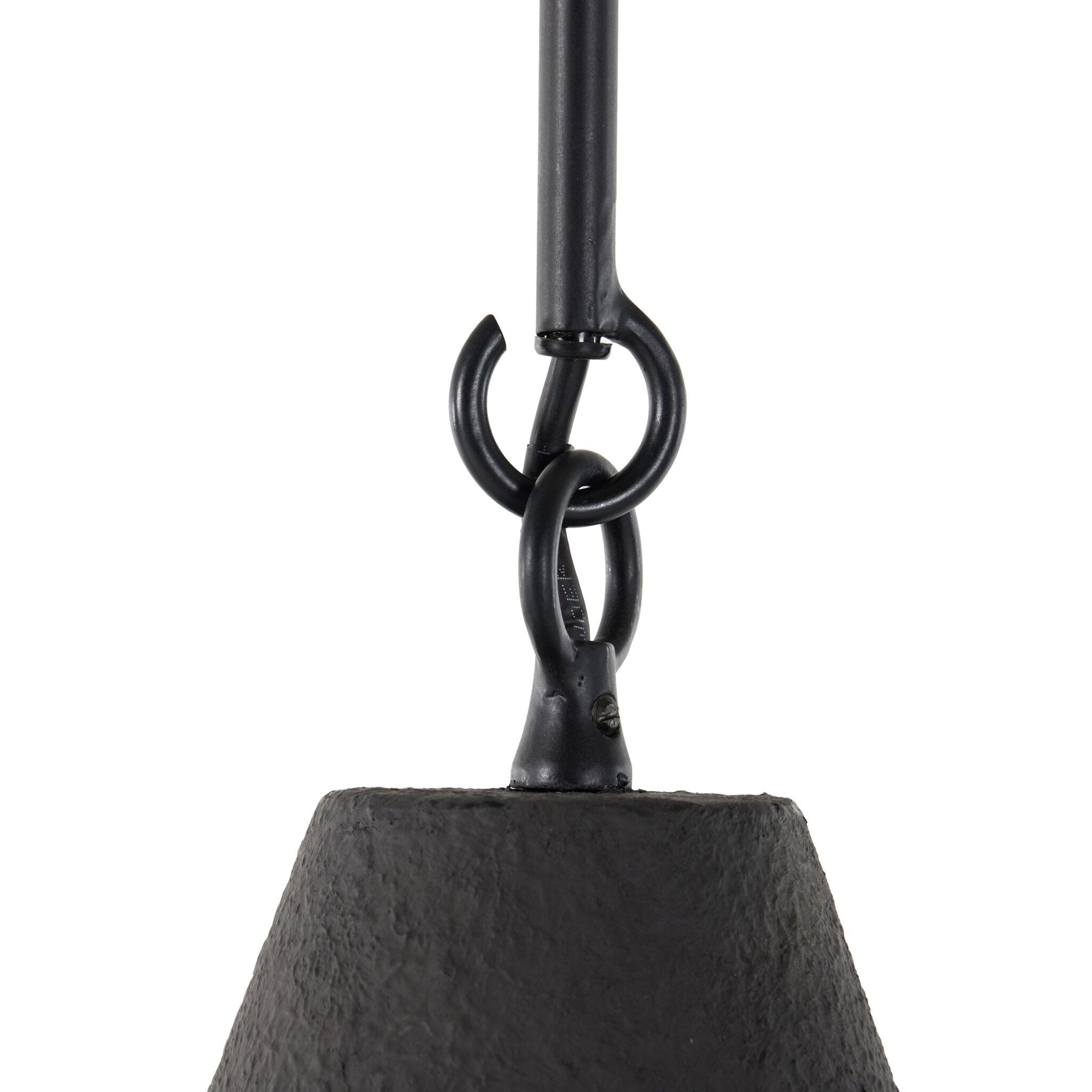 Grazia Pendant - Matte Black Plaster