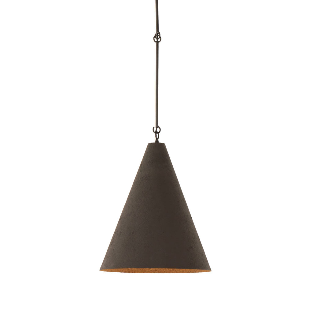 Grazia Pendant - Matte Black Plaster