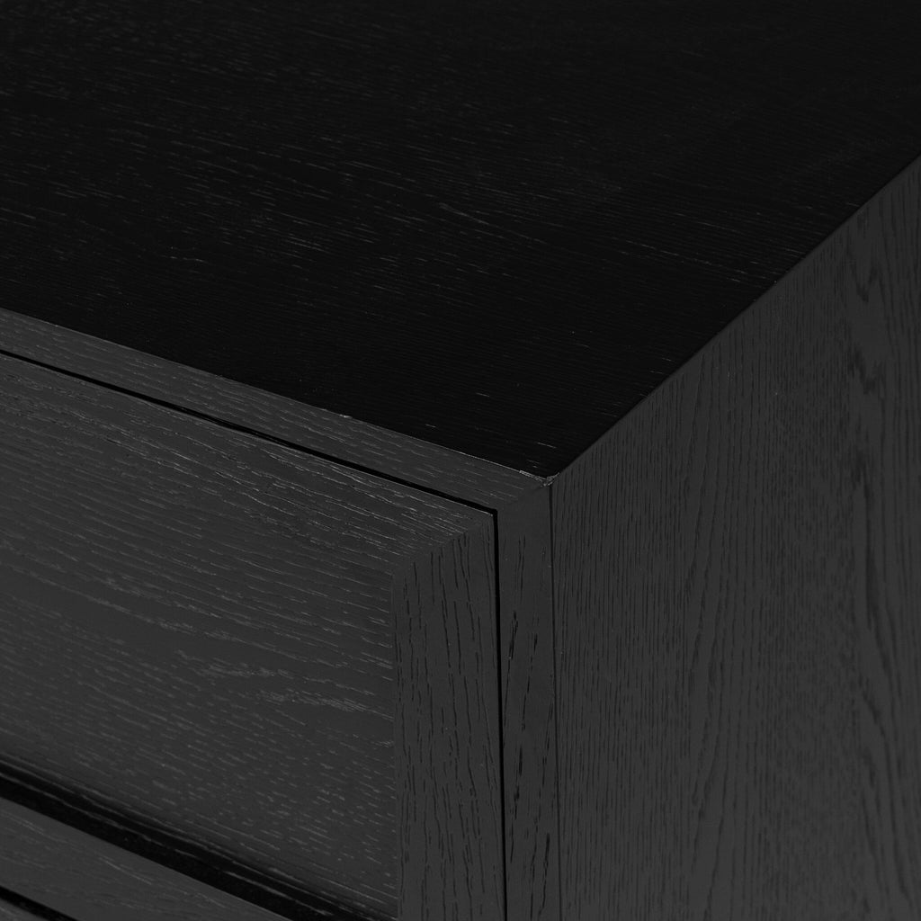 Millie 6 Drawer Dresser - Drifted Matte Black Veneer