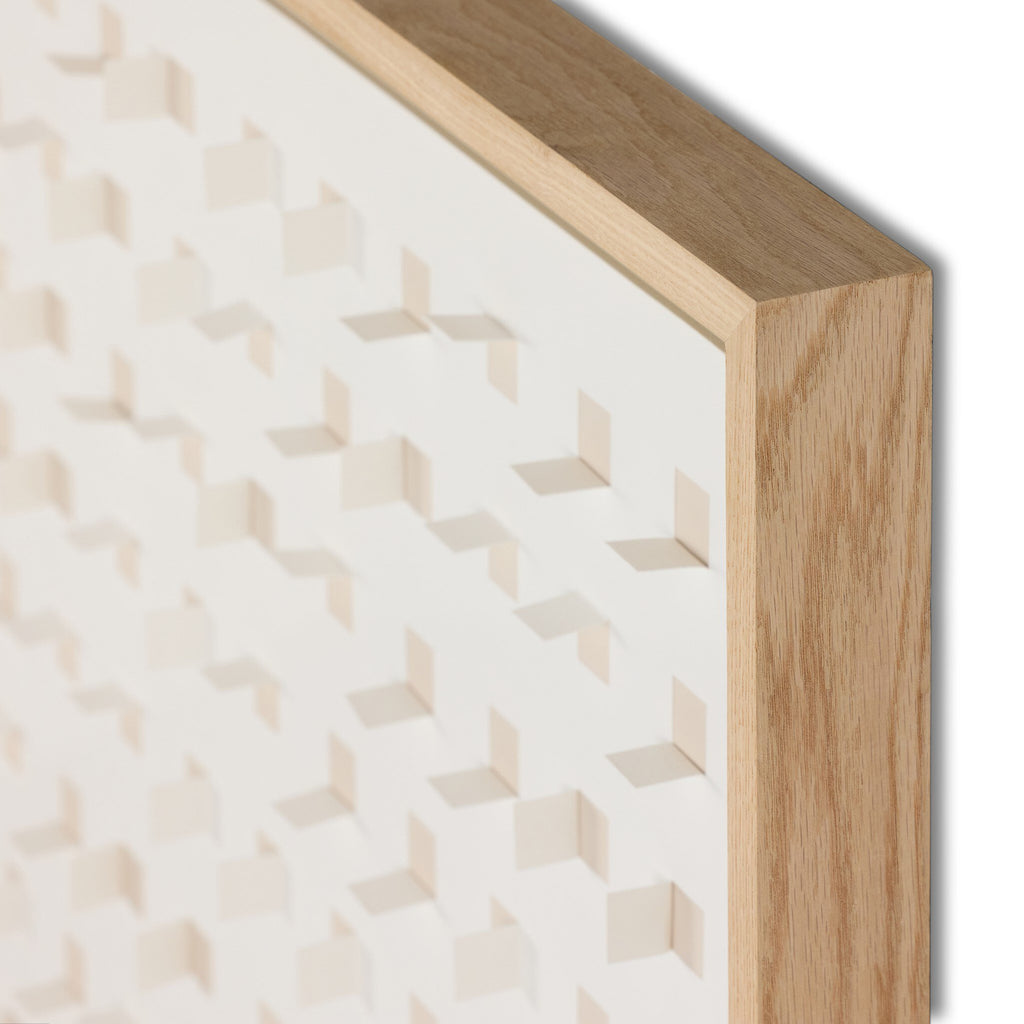See Through Sand by FH Art Studio - Vertical Grain 2.5 White Oak | 48" x 48"