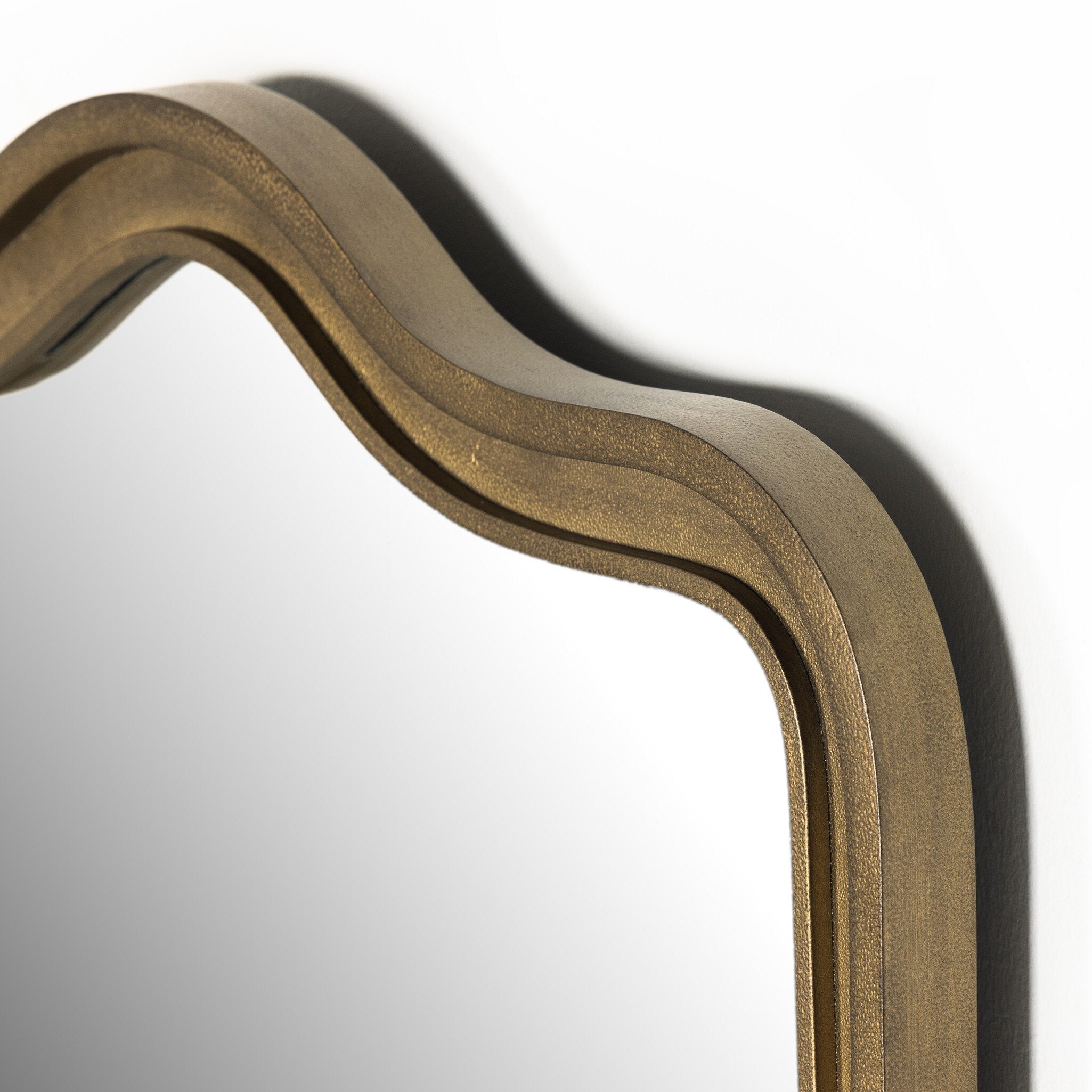 Effie Mirror - Raw Antique Brass Iron