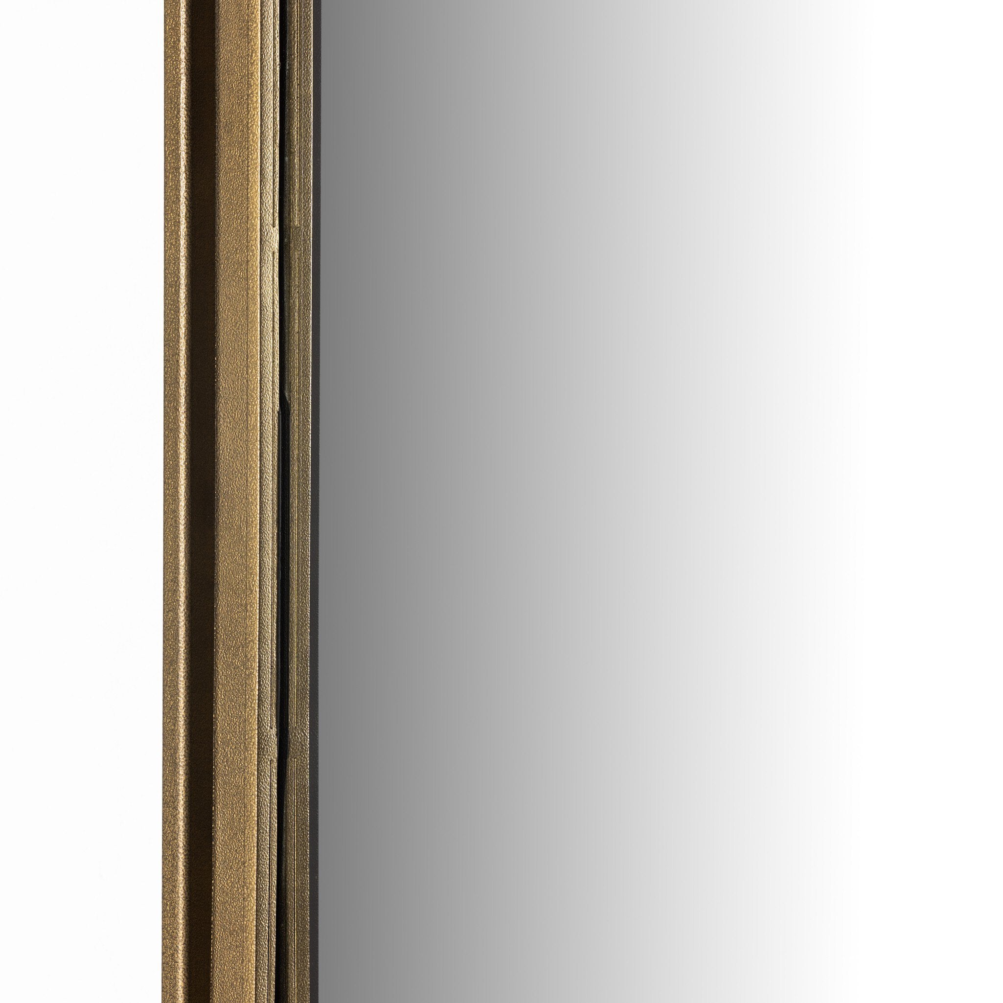 Effie Mirror - Raw Antique Brass Iron
