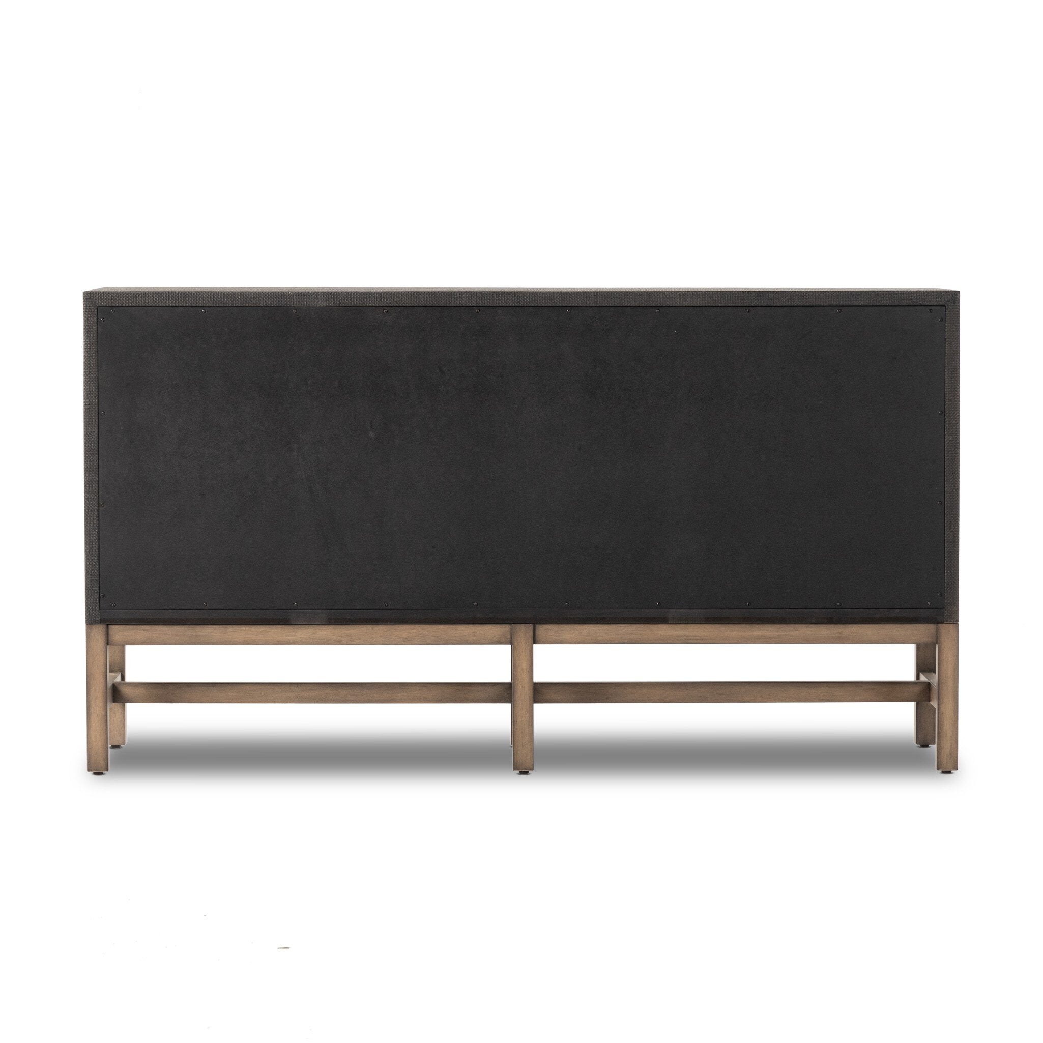 Fiona 6 Drawer Dresser - Black Raffia