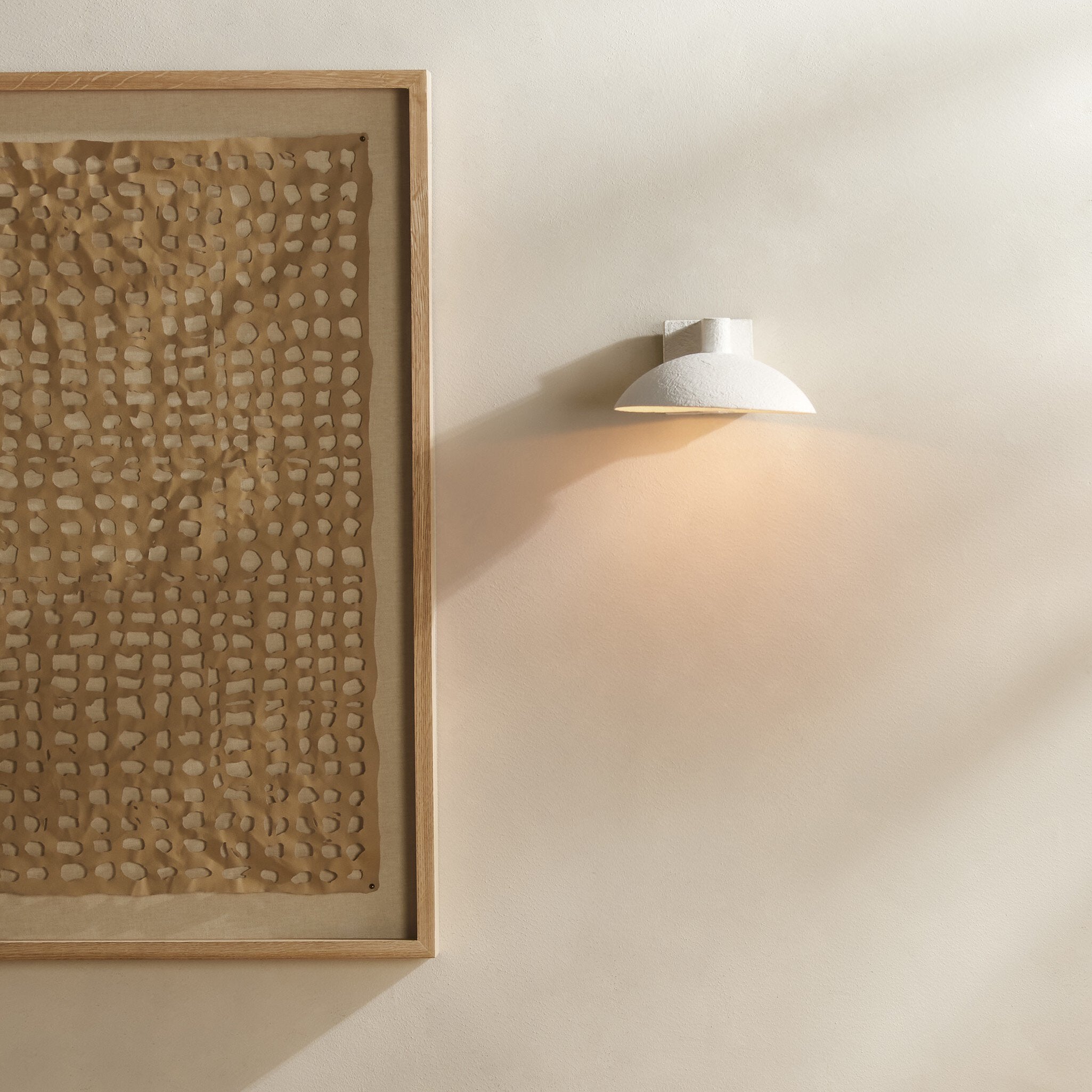 Santorini Sconce - Matte White Plaster
