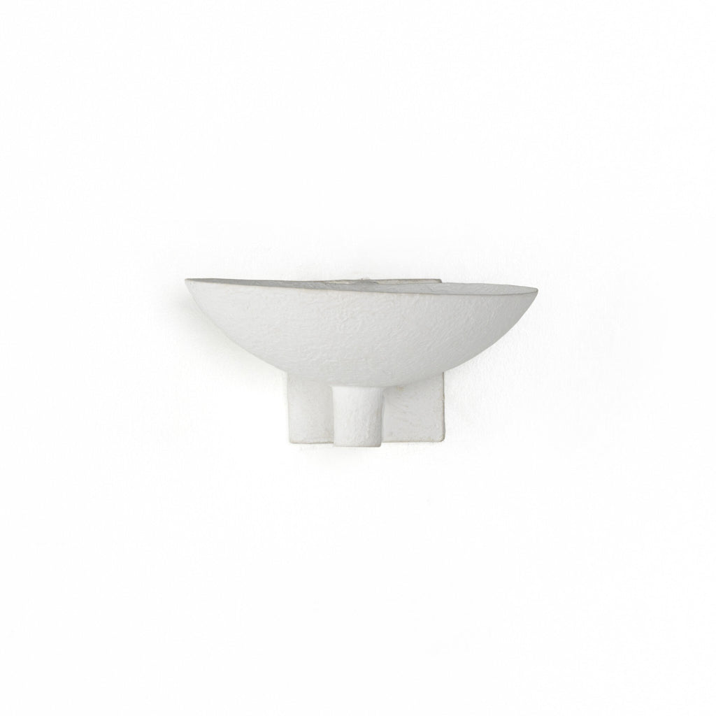 Santorini Sconce - Matte White Plaster