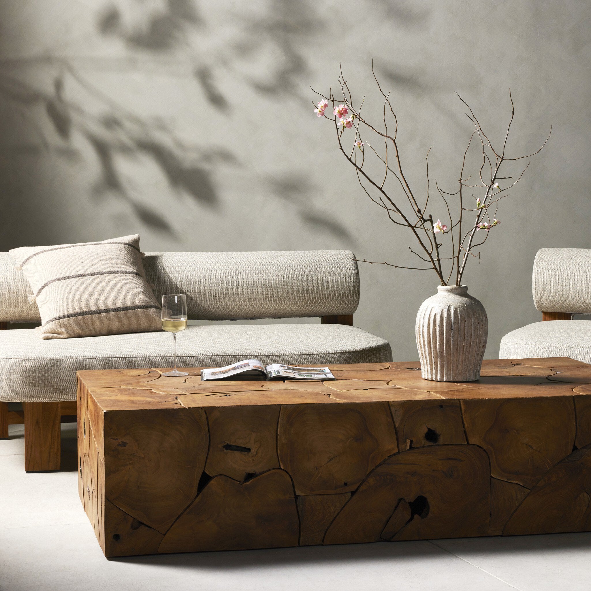 Tomlin Outdoor Coffee Table - Teak Root