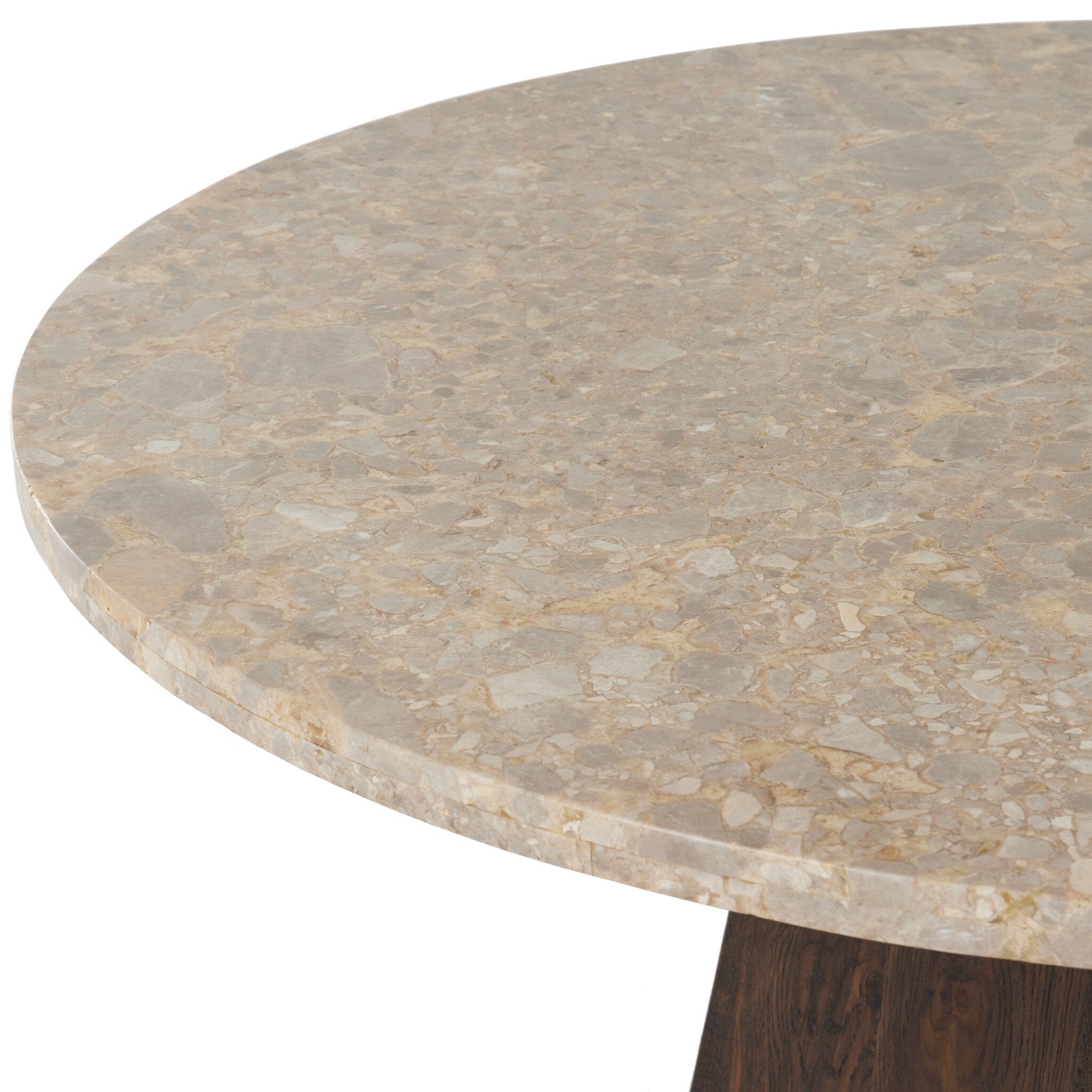 Brisa Round Dining Table 55" - Dune Onyx