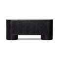 Giovani Media Console - Black Oak Veneer