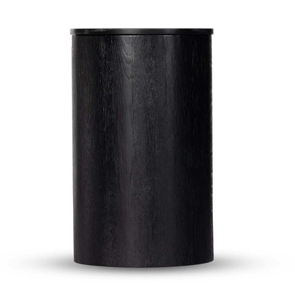 Giovani Media Console - Black Oak Veneer
